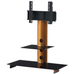 Sonorous PL 2100 Stand for 50" TV, Black Glass and Orange Aluminium