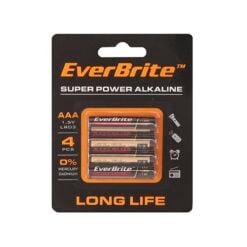 Everbrite  E006000WE 4Pcs AAA 1.5V Alkaline Battery