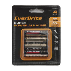 Everbrite E006023WE 4Pcs AA 1.5V Alkaline Battery