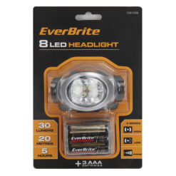 Everbrite E021009WE 3AAA - 8 White LED Headlight