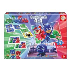 Educa 4 In 1 Superpack Pj Masks 2 Puzzles 25Pcs