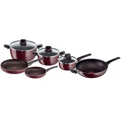 Tefal Pleasure 14 Pieces Set (Frypan20/26,Do20/26 & Lids,Wok 30,Cake 28,6 Spatulas)