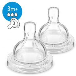 Philips Avent  2 Classic+ Teats Medium Flow 3 holes - 3m+