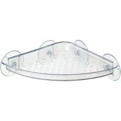 Wenko Corner Shelf Circles Plastic