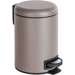 Wenko  cosmetics pedal bin Leman  3 liter -Taupe