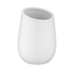 Wenko Toothbrush Tumbler Badi White Ceramic