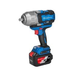 DongCheng DCPB1218(FK) 20V, 2 x 5.0Ah Li-Ion Battery + Charger, 1/2" - 1218Nm Max. Torque, Variable Speed & Torque Brushless Impact Wrench + Case