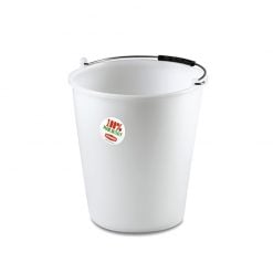 Stefanplast House bucket 12lt. d.30 h.30 white