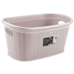 Stefanplast Laundry basket "elegance" 35lt Powder Pink