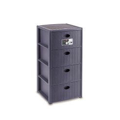 Stefanplast 30403 Storage Unit "Elegance"4 Drawers Blue