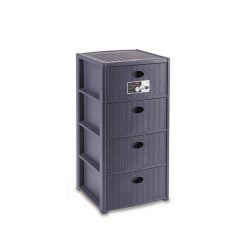 Stefanplast Elegance Storage Unit 4 Drawers Unit  Navy Blue