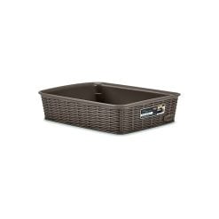 Stefanplast 30932 Basket "Elegance" M 25X19,5X6 Moka