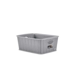 Stefanplast 30988 Basket "Elegance" M High Grey