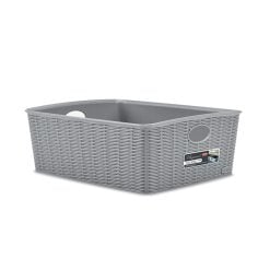 Stefanplast 31003 Basket "Elegance" L High Grey