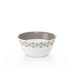 Stefanplast Tosca bowl d 19 cm white and dove grey