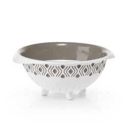 Stefanplast Tosca Colander d.28cm white and dove grey