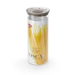Stefanplast Tosca round jar 1,2lt 2.2lt  white and dove grey