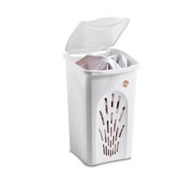 Stefanplast "Primavera Line" air flow laundry hamper  50l white