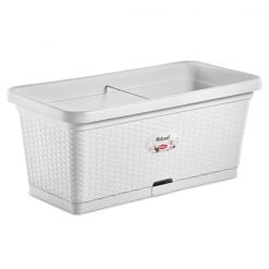 Stefanplast Natural flower box 80cm  White