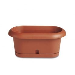 Stefanplast Piera flower box cm 50 x 17 t.cotta