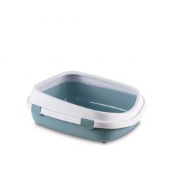 Stefanplast Cat toilet Queen white and steel blue