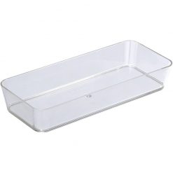 Wenko tray"slim" candy transp.24*10*4cm