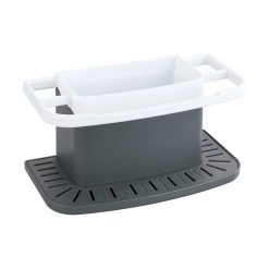 Wenko sink organizer "cosmo" grey