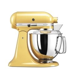 Kitchenaid  5KSM175PSEMY Mixer Tilt-Head 4  8l Artisan Majestic Yellow + 3 L Bowl + Flex edge Beater