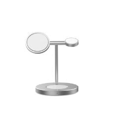 Green  GN3IN1MWCSL  3 in 1 Magnetic Fast Wireless Charger 15W Silver
