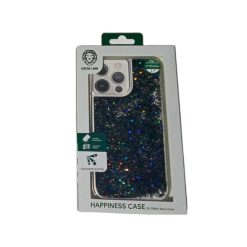 Green  GNGR13PBK iPhone 13Pro (6.1") Happiness Case 3D Glitter Resin Case