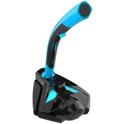 Vertux Streamer-4 Blue Universal Digital Stereo 3.5 Mm Desktop Gaming Microphone