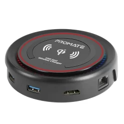 Promate centerhub Maroon  Usb-C Hub Adapter