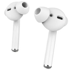 Promate  Podskin White Anti-Slip Sporty Earbuds for Airpods