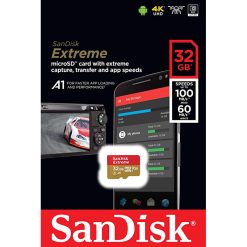 SanDisk  SDSQXAF-032G-GN6MN |32GB Extreme microSD UHS-I U3 A2 100MB/s-