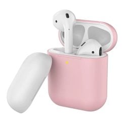 Promate SiliCase Dual-Toned Multi-Design Protective Case for Airpods Blue