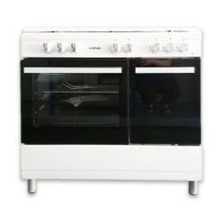 G3ferrari free standing Cooker 90 Cm bottle in white