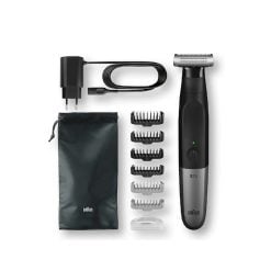 BRAUN SHAVER XT5200, Wet Dry shaver Shave, trim and edge with one tool: all-in-one electric razor and beard trimmer for men.
