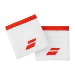 Babolat 82915 Logo Wristband white/fiesta red