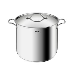 Tefal B8649004 Intuition G6 Stockpot Stainless Steel With Glass Lid - 28 cm