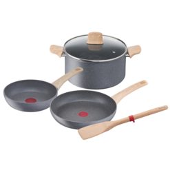 Tefal G2669282  Natural Force 5 pc set stewpot 24 cm, frypans 20/24, spatula