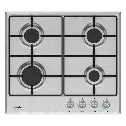 Simfer H6.400 VGRIM 60 cm Built-in Gas Hob Stainless Steel