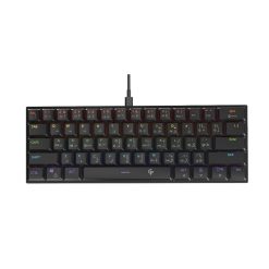 PORODO Low-Profile Mechanical TKL Keyboard Rainbow – Black