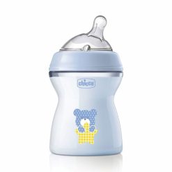 Chicco 81323.20 NaturalFeeling Colored Bottle 250ml Medium Flow Blue