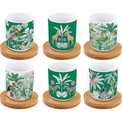 Easylife R0127/HEAV Set*6 Coff.Cup/Bmboo Scer "Exotic Heaven