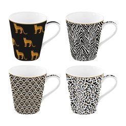 Easylife R0128/SAVA Set*4 Mugs 300Ml "Coffee Mania Savana"