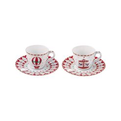 Easylife R1107/CHWO Set*2 Cof Cups/Scr 80Ml "Chrs Wonderland