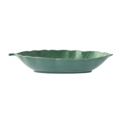 Easylife R2162/LEGR Bol 36*16Cm Leaf Shape" Leaves Green"