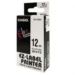 Casio Label Printer Tape Cartridge Black on White
