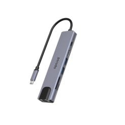 Porodo PD-4K71C-GY 7 in 1 Aluminum USB-C Hub 4K HDMI