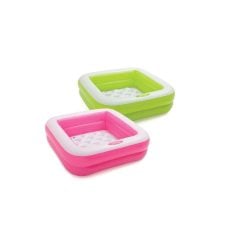 Intex Play Box Pool 85X85X23Cm Green- Pink S21